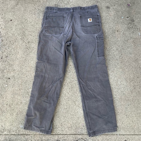 Carhartt Distressed Work Pants Relaxed Fit Rugged Flex 102291 36x30 Faded Worn - Picture 2 of 10